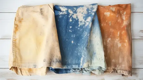 Pile of faded, dull clothes