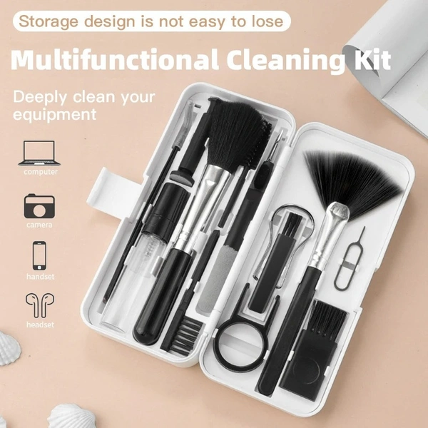 18-in-1 Computer Keyboard Cleaner Kit | Cleaning Tools for Screens, Earphones, and Keyboards 18in1