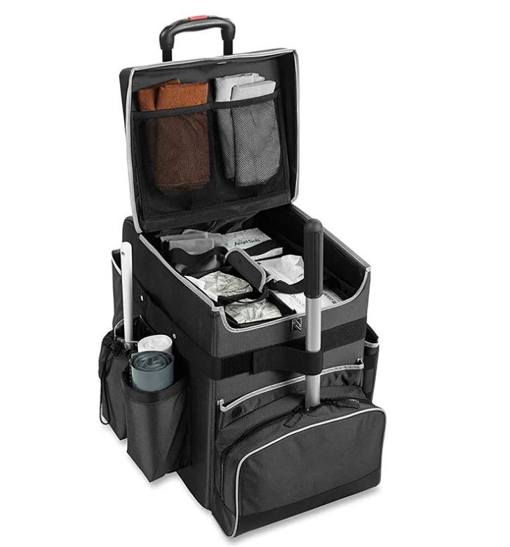 House Keeping Cleaning Executive Quick Cart Lightweight Universal Rolling Cart and Organizer Bag