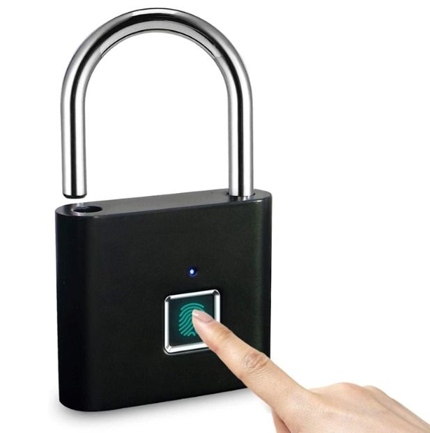 Befach Padlock SY11 | fingerprint lock | Hardened Steel Shackle & Brass Lock Core | Key Operated Security Padlock for Doors, Gates & Storage | Rustâ€‘Resistant Outdoor & Indoor Safety Lock