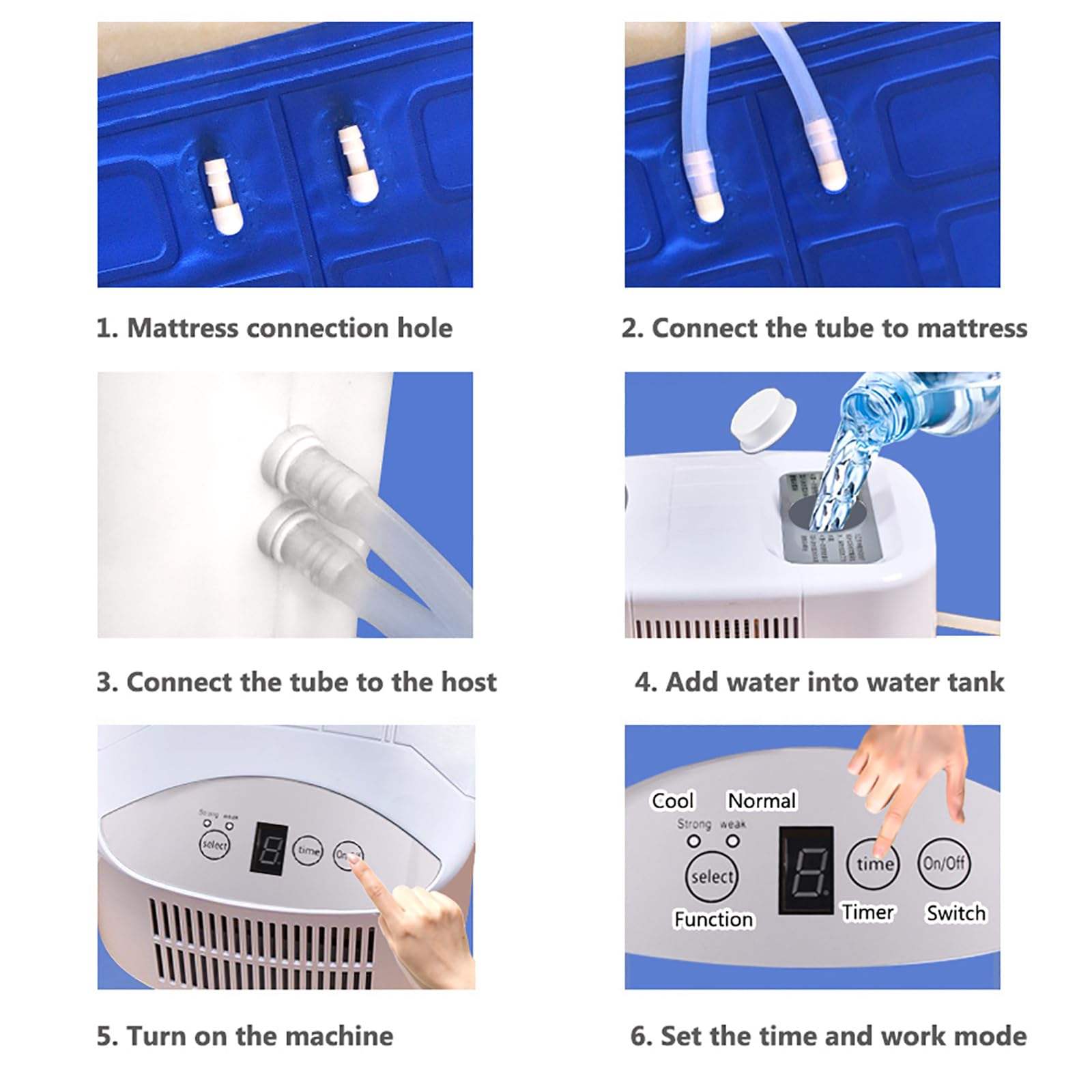 High Quality Electric Summer Bed Cooler Water Cooling Mattress Cool Sleep Pad Bed Water Cooling System Hot Selling thumbnail 6