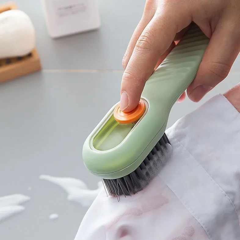 Multifunctional Liquid Shoe Brush Push-type Tool for Soft Sweater Cleaning and Household Washing Shoe Brushes
