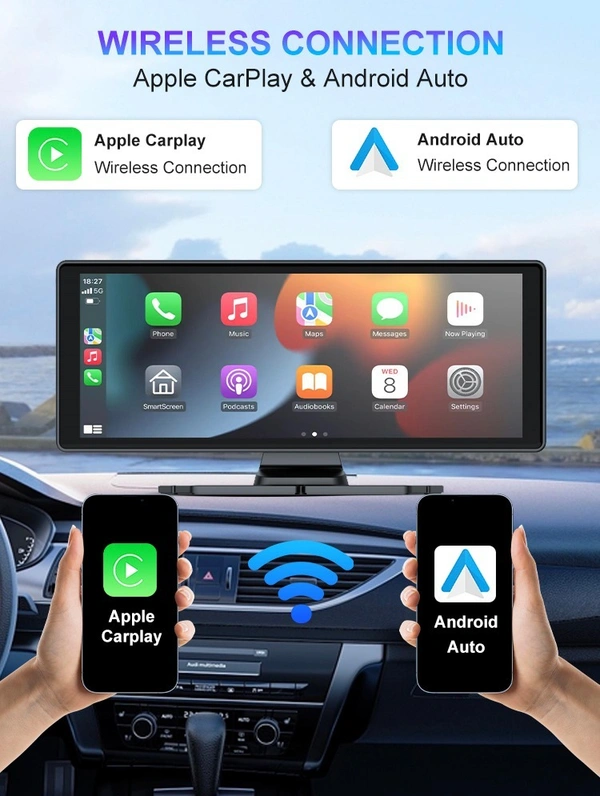 H19 10 Inch Touchscreen Dash Cam Front and Rear Dual Camera with Reverse Parking Assist and Night Vision Hot Selling