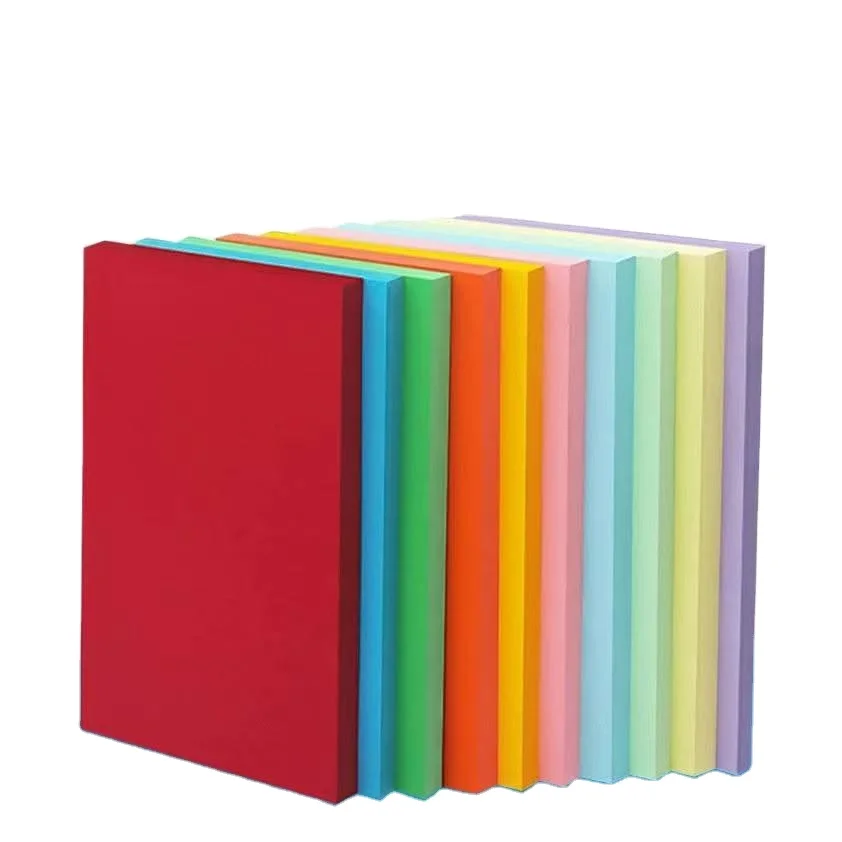 Color Cardboard 100 Sheet Pack of A4 Size 70gsm 80gsm Color Copy Paper for Office and Kids Play Creativity