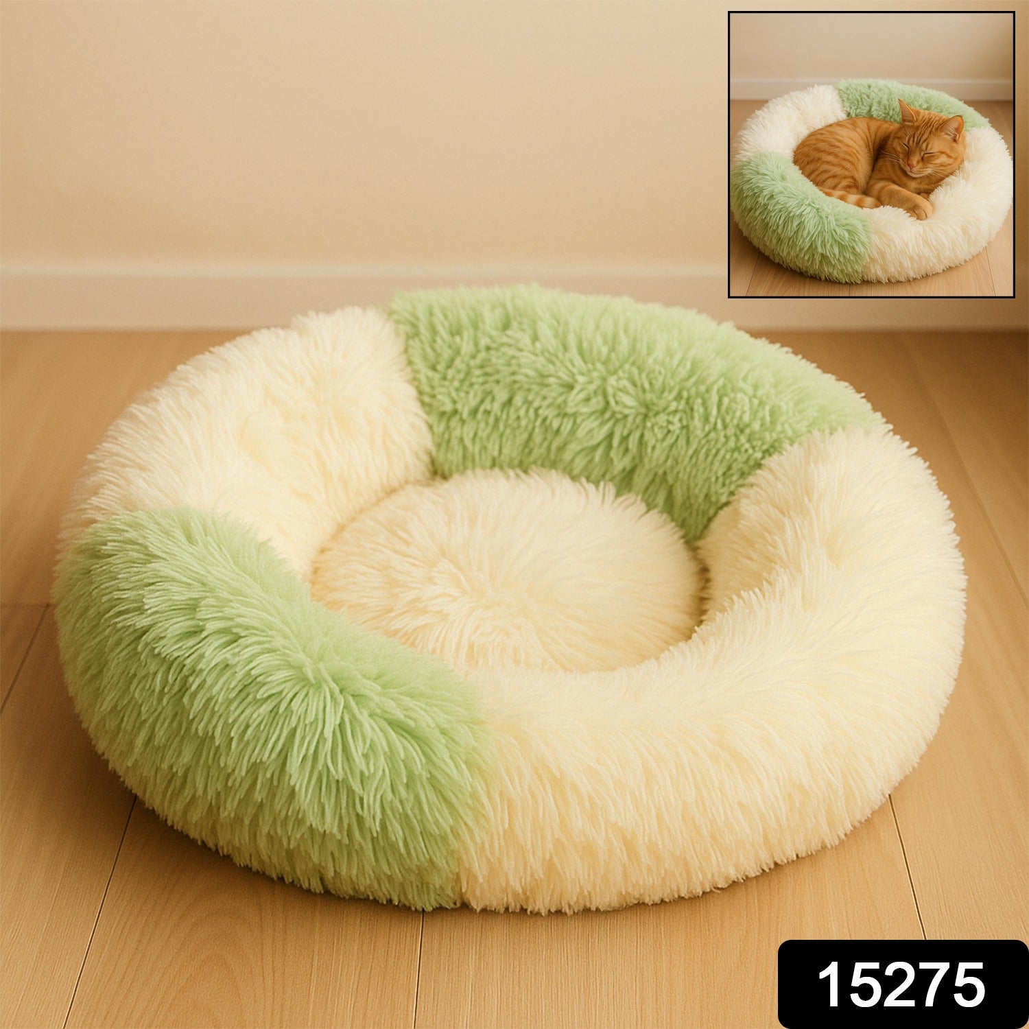 Ultra Soft Fluffy Pet Bed for Cats & Small Dogs thumbnail 3