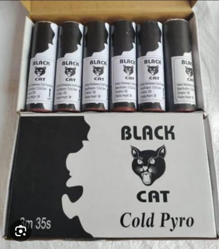 Black Cat Cold Pyro (pack of 6) thumbnail 1