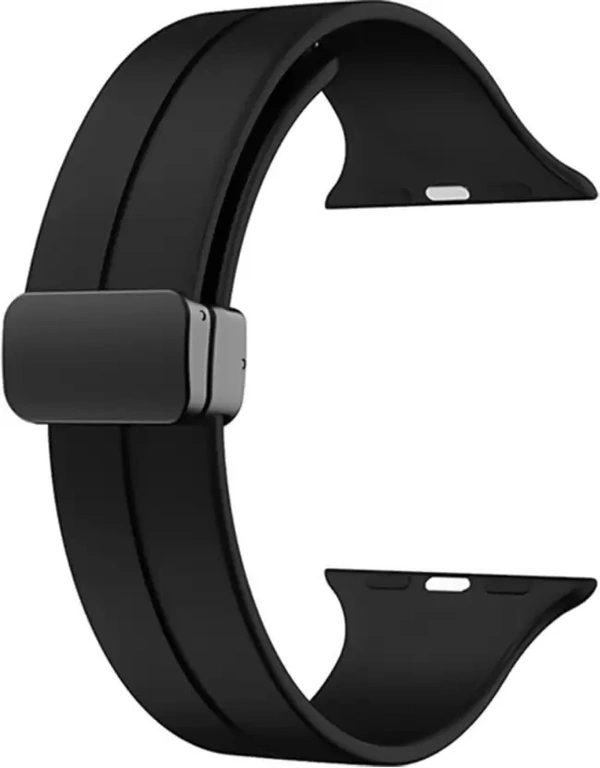 Magnetic Band Compatible with ultra smart Watch Strap 38mm 40mm and 41mm for iWatch Ultra SE2 SE Series 8 7 6 5 4 3 2 1 Smart Watch Strap  (Black)