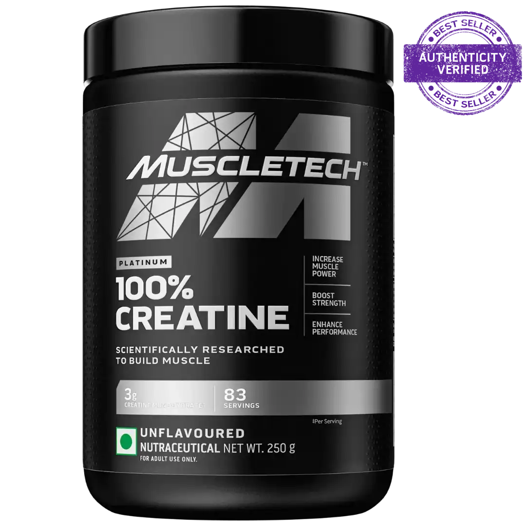 MuscleTech 100% Creatine Monohydrate 100g | Unflavoured Micronized Creatine Powder | Supports Strength, Muscle Recovery & Performance | Easy Mix Pre/Post Workout Supplement thumbnail 1