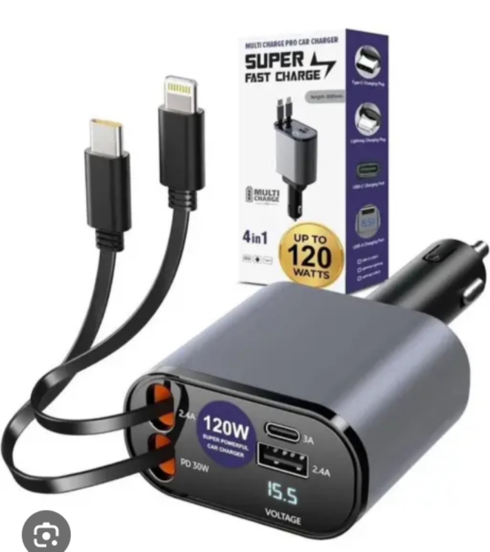 Super Fast Car Charger 120w Consumer Electronics