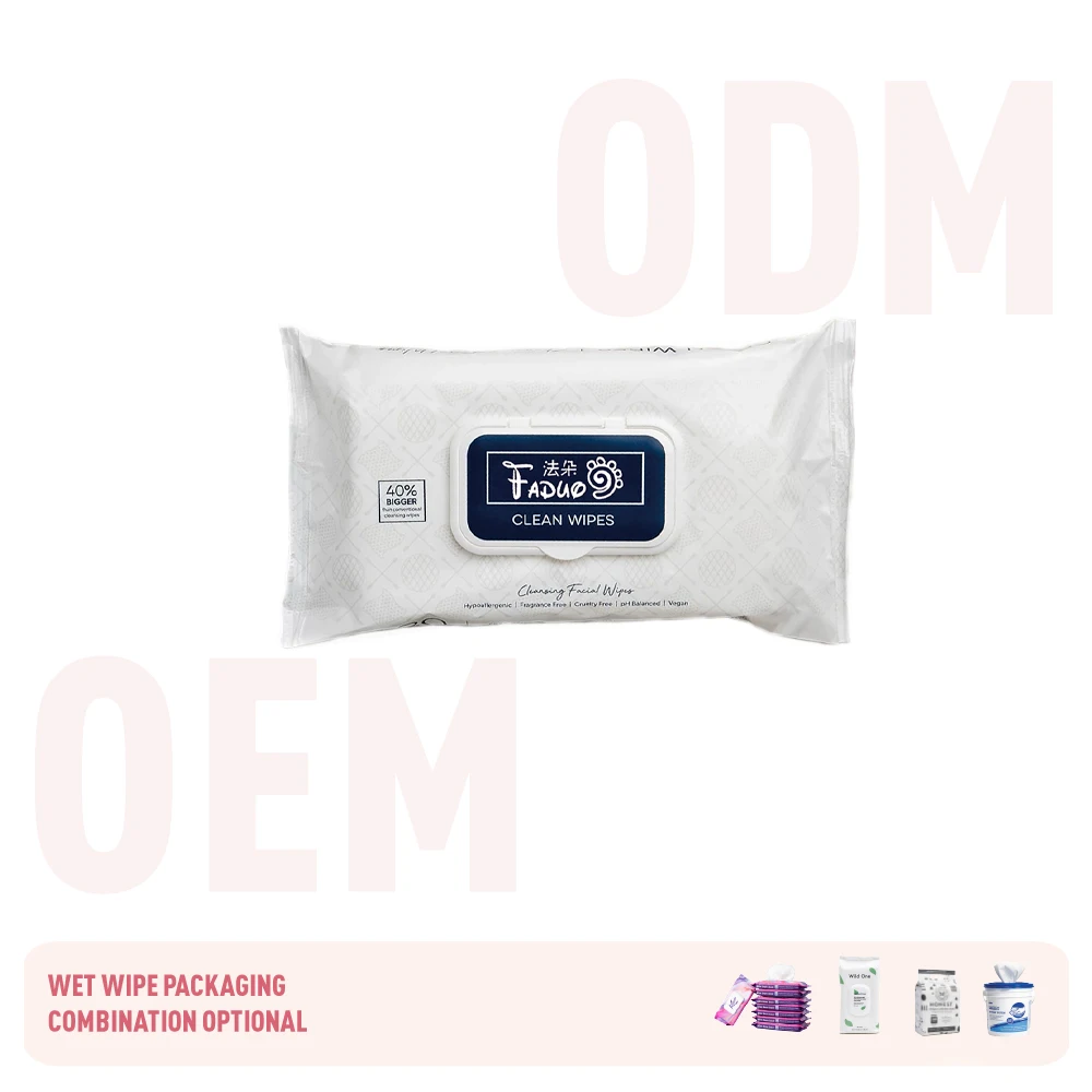 OEM ODM Environmental Friendly Scrub Baby Cleaning Wipes Fragrance Free Multi Purpose Cleaning Wipes